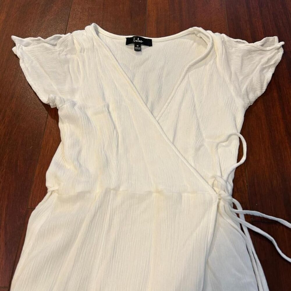 Lulus Women's White and Cream Dress